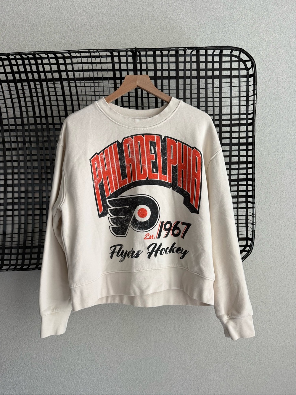 The Wild collective Philadelphia Oversized Baggy Crew Flyers Sweatshirt